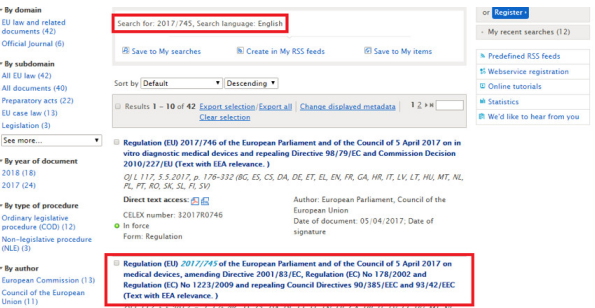 如何檢索醫(yī)療器械CE認證法規(guī)及標(biāo)準(zhǔn)